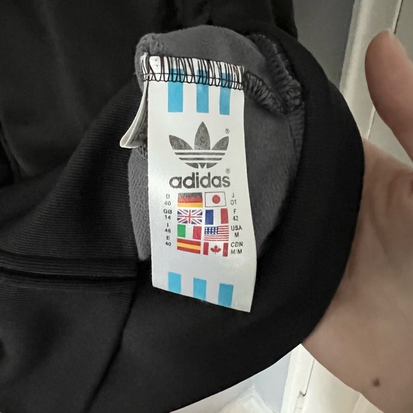 Adidas Classic Zip Up Jacket Black Medium - Picture 7 of 8